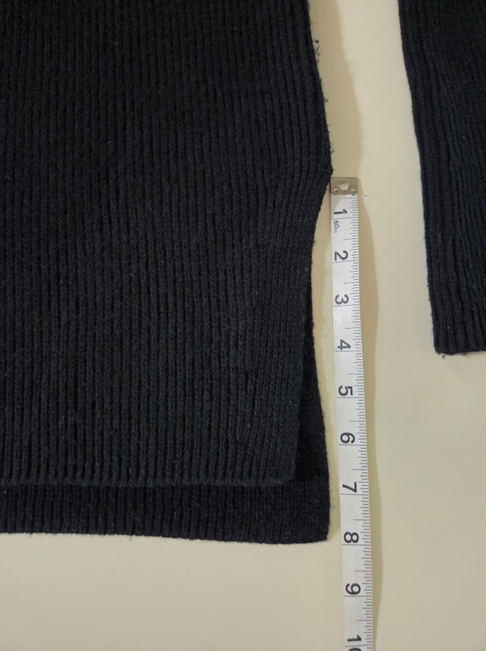Athleta Black Crewneck Wool Cashmere Bell Sleeve Sweater - Picture 8 of 16